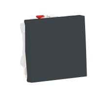 Переключатель 1-кл. 2мод. СП Unica Modular IP21 (сх. 6) 250В 10AX антрацит SchE NU320354