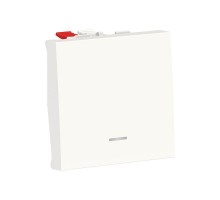 Переключатель 1-кл. 2мод. СП Unica Modular IP21 (сх. 6а) с нейтралью бел. SchE NU320318S