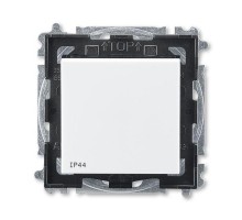 Переключатель 1-кл. Levit IP44 бел./дым. черн. ABB 2CHH596940A4062