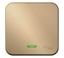 Переключатель 1-кл. ОП Blanca 10А IP20 (сх. 6) 250В с подсветкой с изолир. пластиной титан SchE BLNVA106114