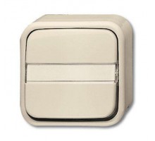 Переключатель 1-кл. ОП Busch-Duro 2000 AP 10А IP20 с полем для надписи сл. кость ABB 2CKA001042A0993