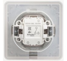 Переключатель 1-кл. ОП W59 Aqua 10А IP44 10AX в сборе бел. SchE VS610-156B-18