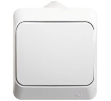 Переключатель 1-кл. ОП Этюд 10А IP44 10AX бел. SchE BA10-046B