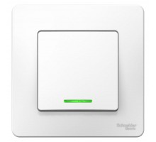 Переключатель 1-кл. СП Blanca 10А IP20 (сх. 6) 250В с подсветкой бел. SchE BLNVS010611