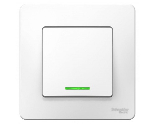 Переключатель 1-кл. СП Blanca 10А IP20 (сх. 6) 250В с подсветкой бел. SchE BLNVS010611