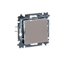 Переключатель 1-кл. СП Levit IP20 кофе макиато/бел. ABB 2CHH590645A6018