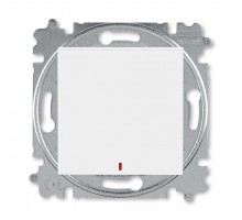 Переключатель 1-кл. СП Levit IP20 с контрол. подсветкой бел./бел. ABB 2CHH592545A6003