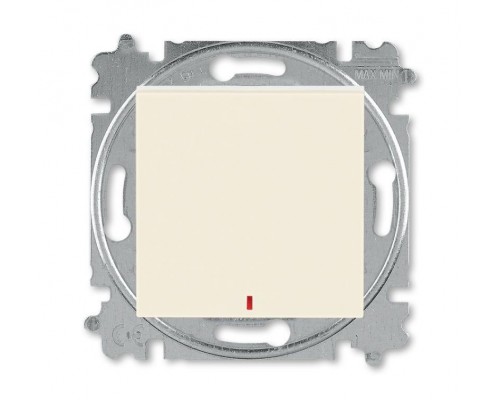 Переключатель 1-кл. СП Levit IP20 с контрол. подсветкой сл. кость/бел. ABB 2CHH592545A6017