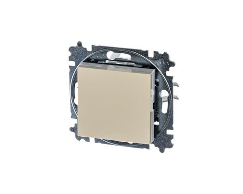 Переключатель 1-кл. СП Levit IP20 сл. кость/бел. ABB 2CHH590645A6017