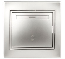Переключатель 1-кл. СП Plano 10А IP20 1-103-03 250В алюм. Intro Б0030038