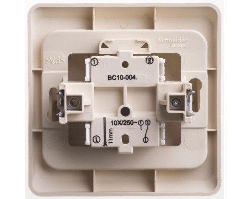 Переключатель 1-кл. СП Этюд 10А IP20 крем. SchE BC10-004K
