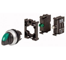 Переключатель 1НО 230В DC с подсветкой зел. M22-WRLK-G-K10LED230-BVP EATON 132597