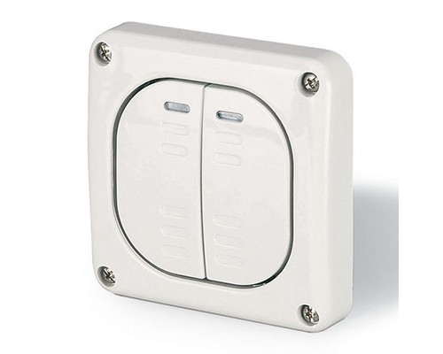 Переключатель 2-кл. 1п 20А IP66 бел. DKC DIS1373222