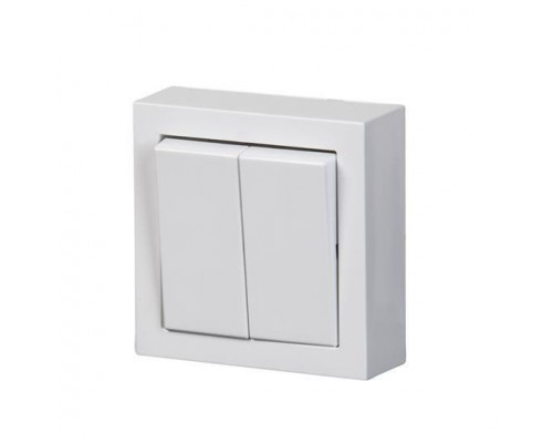 Переключатель 2-кл. ОП Impressivo 16А IP20 бел. ABB 2TKA00001843