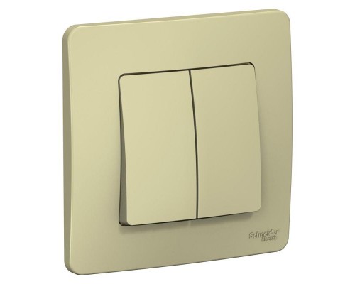 Переключатель 2-кл. СП Blanca 10А IP20 (сх. 6+6) 250В беж. SchE BLNVS106607