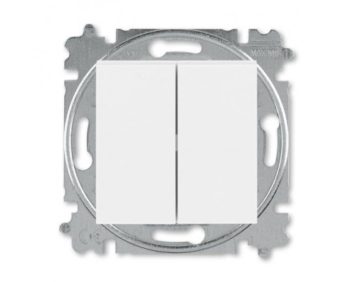 Переключатель 2-кл. СП Levit IP20 бел./бел. ABB 2CHH595245A6003