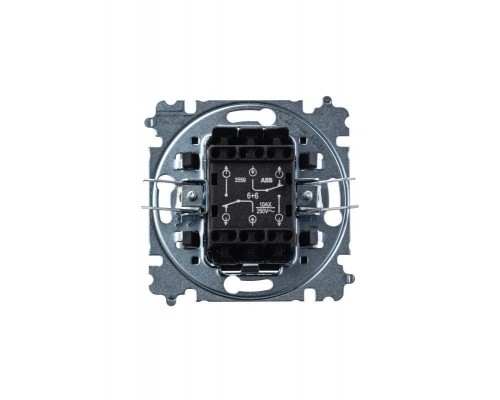 Переключатель 2-кл. СП Levit IP20 кофе макиато/бел. ABB 2CHH595245A6018
