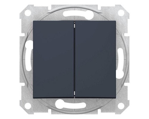 Переключатель 2-кл. СП Sedna 10А IP20 (сх. 6+6) 250В графит SchE SDN0600170