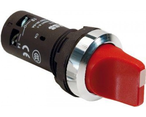 Переключатель C2SS2-30R-01 2-х поз. красн. 1НЗ 90град. с фикс. ABB 1SFA619201R3041