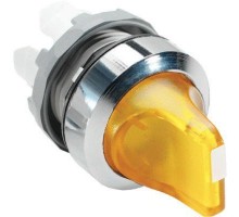 Переключатель M2SS1-21Y (короткая ручка) жел. 2-х поз. с подсветкой (только корпус) 45град. с фикс. ABB 1SFA611200R2103