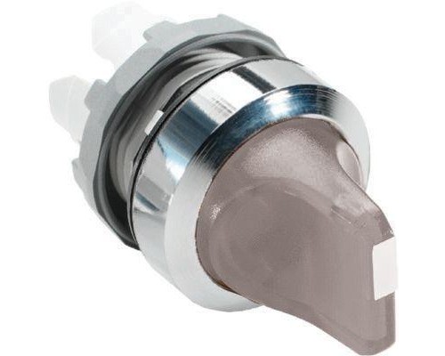 Переключатель M2SS2-21C (короткая ручка) прозр. 2-х поз. с подсветкой (только корпус) 90град. с фикс. ABB 1SFA611201R2108