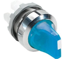 Переключатель M2SS2-21L (короткая ручка) син. 2-х поз. с подсветкой (только корпус) 90град. с фикс. ABB 1SFA611201R2104