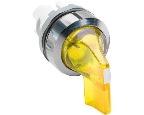 Переключатель M2SS4-21Y (короткая ручка) жел. 2-х поз. с подсветкой (только корпус) 45град. с фикс. ABB 1SFA611203R2103