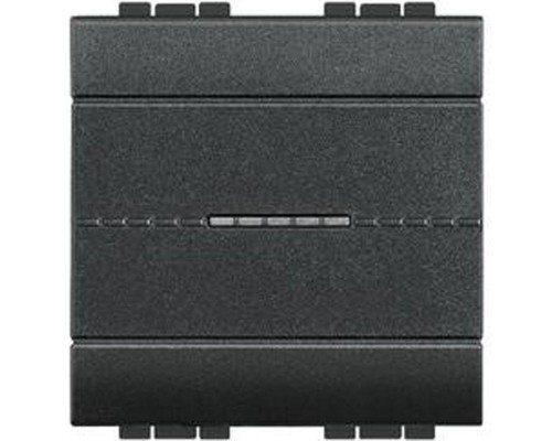 Переключатель аксиальный 1-кл. 2мод. СП LivingLight 10А IP20 250В авт. клеммы антрацит Leg BTC L4053M2AN