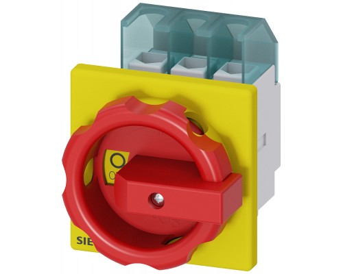 Переключатель аварийный 3п IU=25 P/AC-23А AT 400В=9.5кВт Siemens 3LD21030TK53