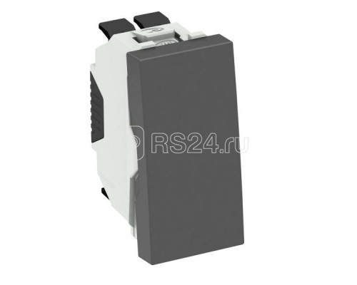 Переключатель кнопочный 1п 10А TA-WB SWGR0.5 250В черн. OBO 6120962