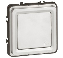 Переключатель на 2 направления 1-кл. Soliroc 10А IP55 250В 10AX IK10 хром Leg 077811