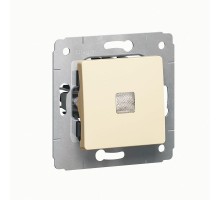Переключатель на 2 направления 1-кл. СП Cariva 10А IP20 с подсветкой сл. кость (DIY-упак.) Leg 695903
