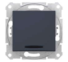 Переключатель на 2 направления 1-кл. СП Sedna 10А IP20 (сх. 6а) 250В с подсветкой графит SchE SDN1500170