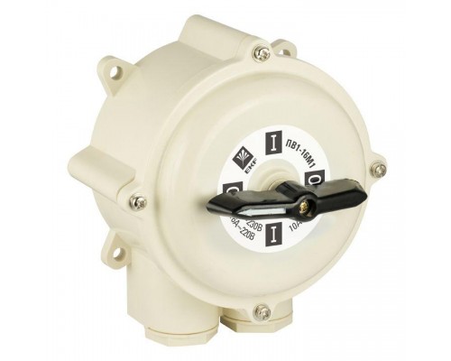 Переключатель пакетный 1-кл. 100А IP56 ПП 2-100/Н2 М2 пл. беж. EKF pp-2-100-4