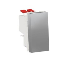 Переключатель перекрестный 1-кл. 1мод. СП Unica Modular IP21 (сх. 7) 250В 10AX алюм. SchE NU310530