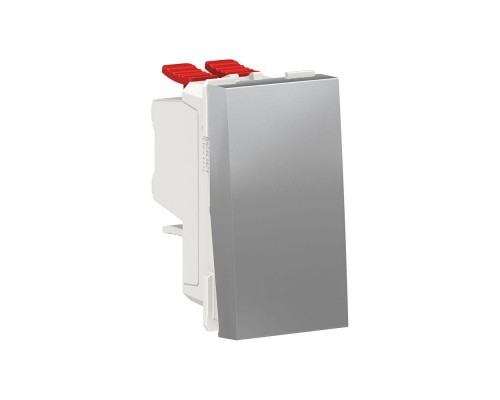 Переключатель перекрестный 1-кл. 1мод. СП Unica Modular IP21 (сх. 7) 250В 10AX алюм. SchE NU310530