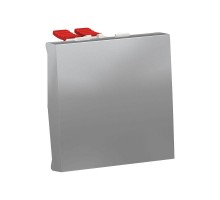 Переключатель перекрестный 1-кл. 2мод. СП Unica Modular IP21 (сх. 7) 250В 10AX алюм. SchE NU320530