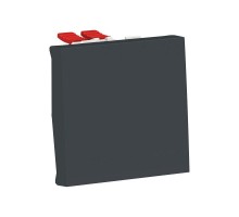 Переключатель перекрестный 1-кл. 2мод. СП Unica Modular IP21 (сх. 7) 250В 10AX антрацит SchE NU320554