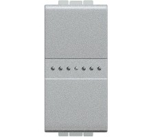 Переключатель промежуточный 1-кл. 1мод. СП LivingLight 16А IP20 Axial авт. клеммы алюм. Leg BTC NT4054