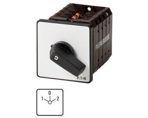 Переключатель реверсивный 3п Ie=63А 1-0-2 45град. 88х88мм перед. крепление T5B-3-8401/E EATON 092296
