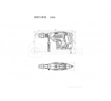 Перфоратор KHEV 5-40 BL SDSmax 1150Вт 40мм 8.7ЕРТА Metabo 600765500