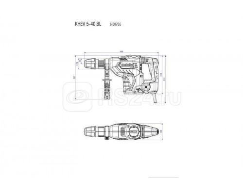 Перфоратор KHEV 5-40 BL SDSmax 1150Вт 40мм 8.7ЕРТА Metabo 600765500