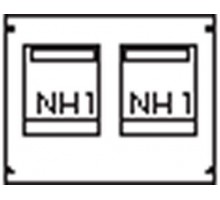 Пластрон для 2 NH1 2ряда/3 рейки ABB AG82