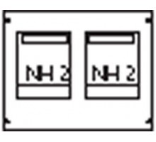 Пластрон для 2 NH2 2ряда/3 рейки ABB AG92