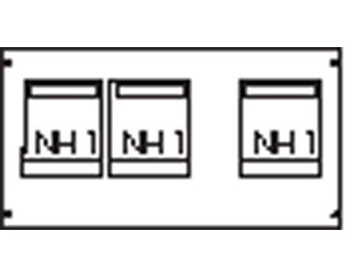 Пластрон для 3 NH1 3ряда/3 рейки ABB AG90