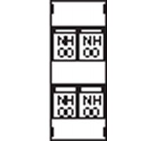 Пластрон для 4 NH00 1ряд/4 рейки ABB AG73