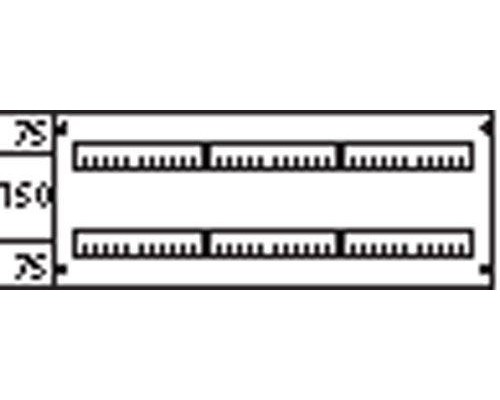 Пластрон глухой 3ряда/2 рейки 150мм ABB AG232