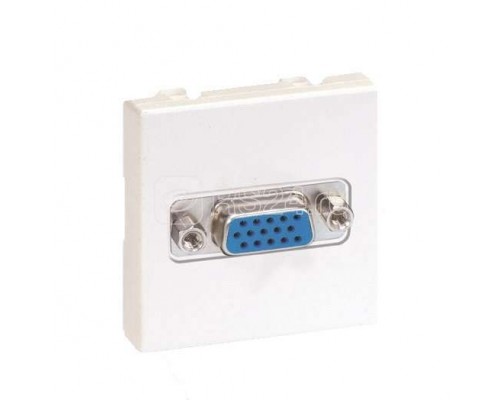 Плата 2-м с разъемом VGA мама 15контакт. 45х45мм Simon Connect бел. K100B-9