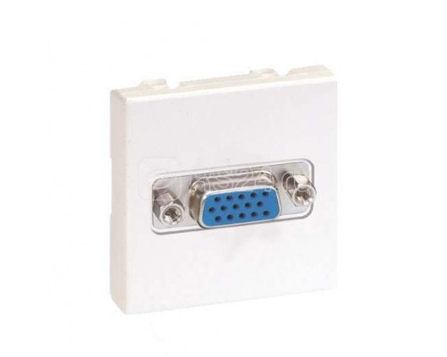 Плата 2-м с разъемом VGA мама 15контакт. 45х45мм Simon Connect графит K100B-14