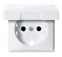 Плата Merten центральная с креп. для мех. розетки SCHUKO актив. бел. SchE MTN2340-0325